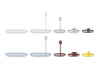 Folk Candleholder | Burgundy - Grøn + White 