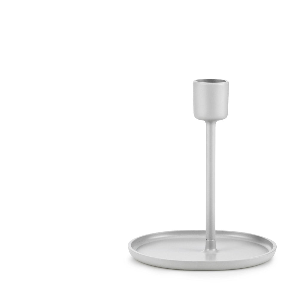 Folk Candleholder | Grey - Grøn + White 
