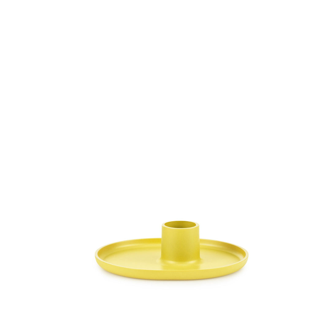 Folk Candleholder | Yellow - Grøn + White 