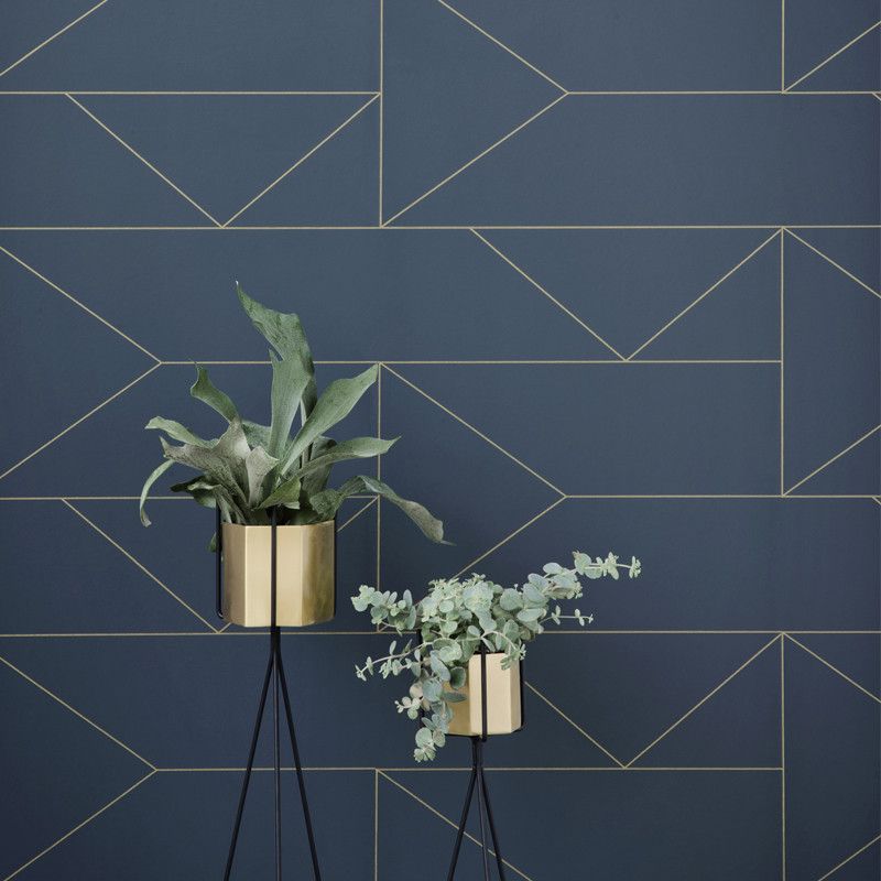Hexagon Pot |  Large - Grøn + White 
