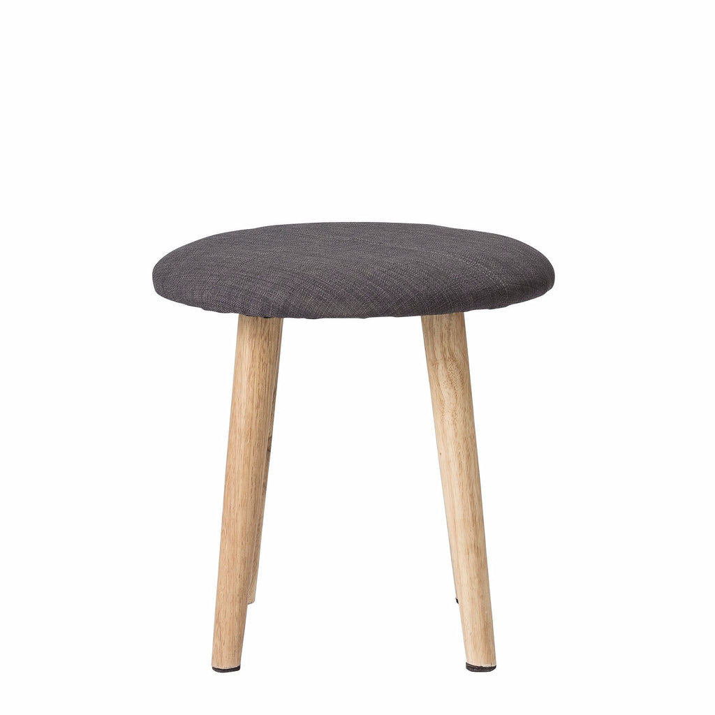 Stool With Upholstered Seat | Grey - Grøn + White 