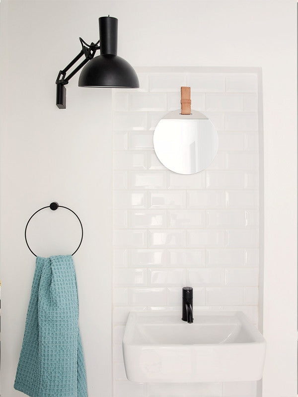Black Towel Hanger - Grøn + White 