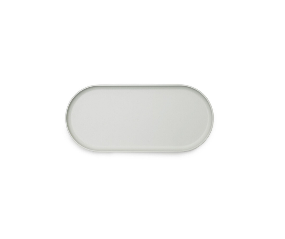 Folk Tray | Light Grey - Grøn + White 