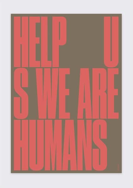 Help Us - Print - Grøn + White 