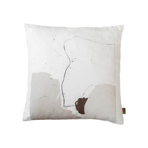 Scandinavian linen cushion in the My pattern by Xeraliving