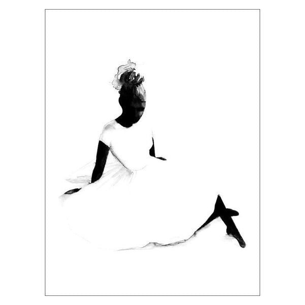 Ballerina Print - Grøn + White 