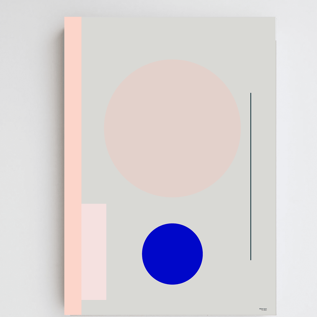 Make Room | Geometric Print - Grøn + White 