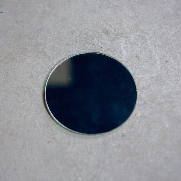 Round Mirror for Anne Linde Shelving Units - Grøn + White 