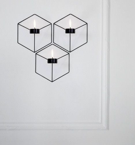 POV Wall Candleholder - Grøn + White 