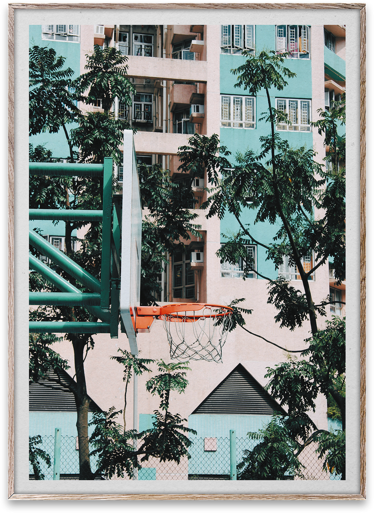 Cities of Basket Ball 01 (Hong Kong) - Scandinavian style | Nordic Design | Grøn + White 