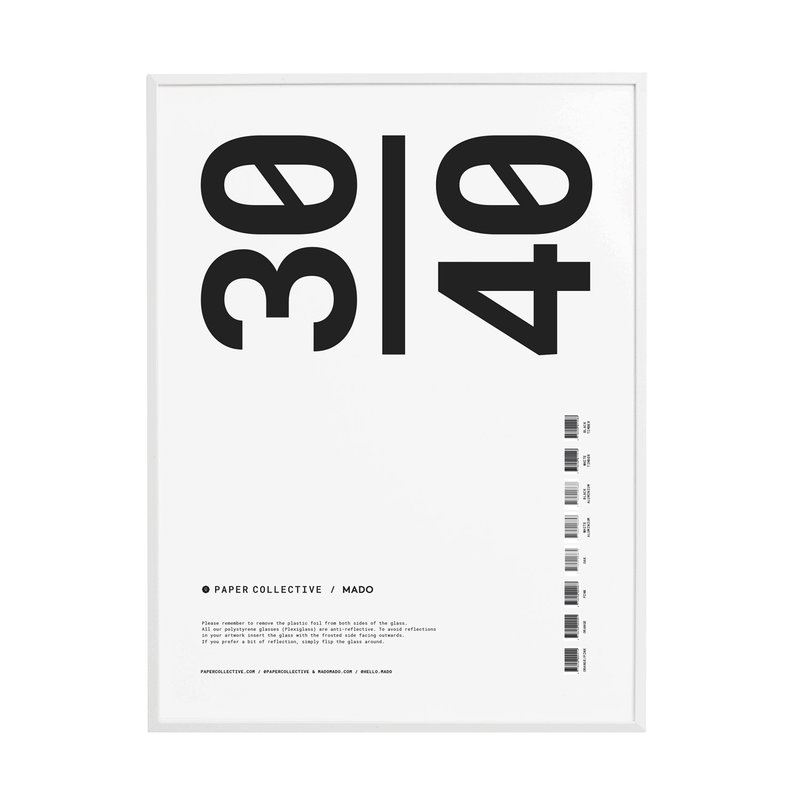 Paper Collective Wood Frame - White - Grøn + White 