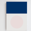 Become Blue | Geometric Print - Grøn + White 