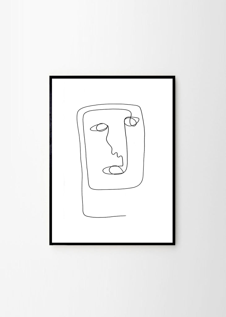 Alirio Print - Scandinavian style | Nordic Design | Grøn + White 