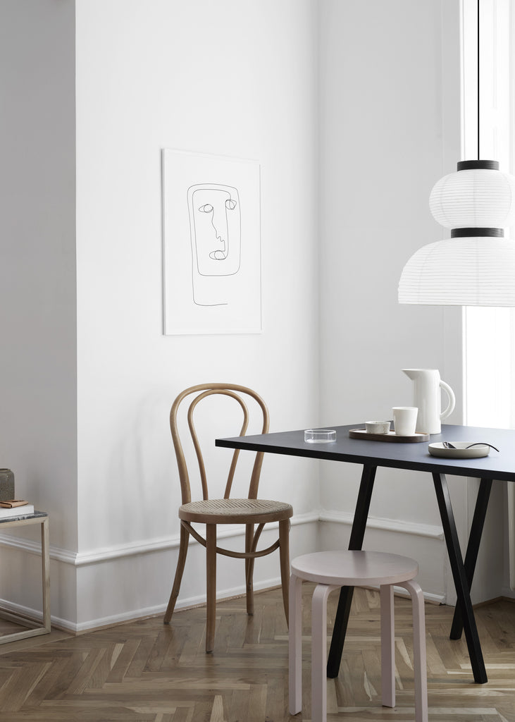 Alirio Print - Scandinavian style | Nordic Design | Grøn + White 