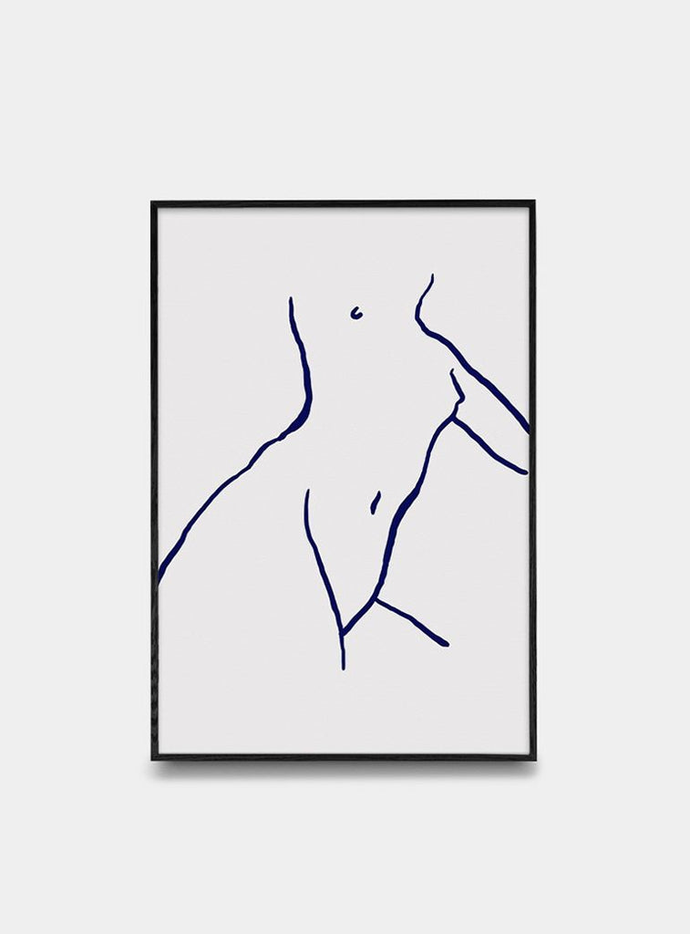 Blue Sketch - Scandinavian style | Nordic Design | Grøn + White 