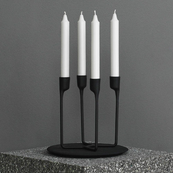 Heima 4-Armed Candlestick - Grøn + White 