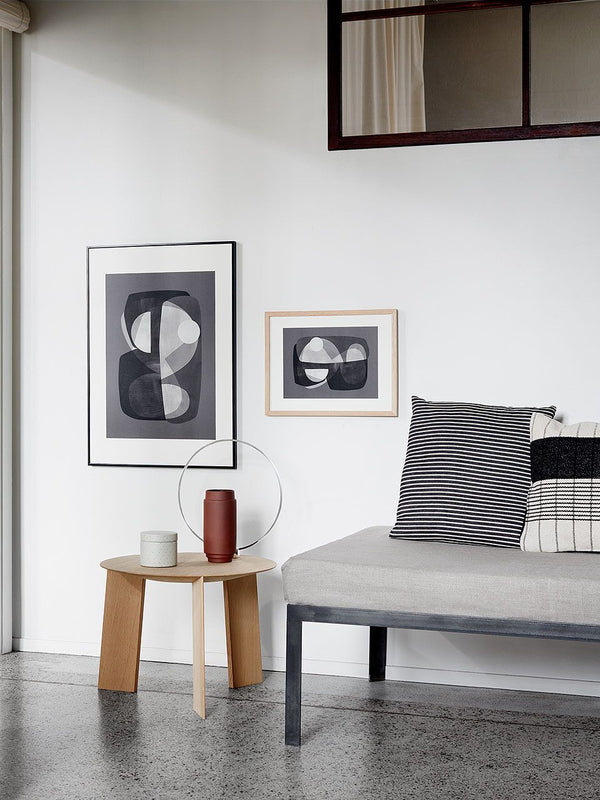 Abstract Construction Print - Grøn + White  Atelier cph