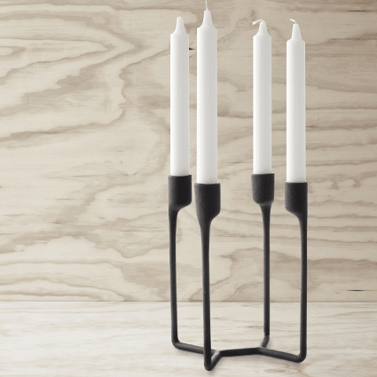 Heima 4-Armed Candlestick - Grøn + White 