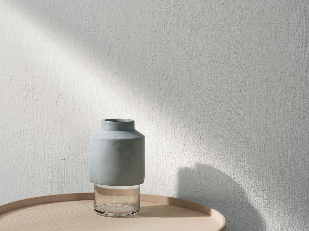 Willmann Vase Light Grey - Grøn + White 