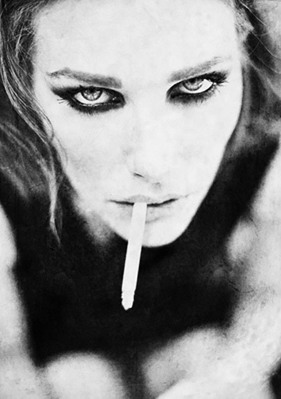 Smoke | Poster by Via Martine - Grøn + White 