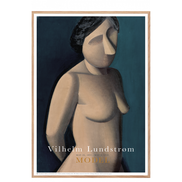 Vilhelm Lundstrøm Model 1930 print oak frame