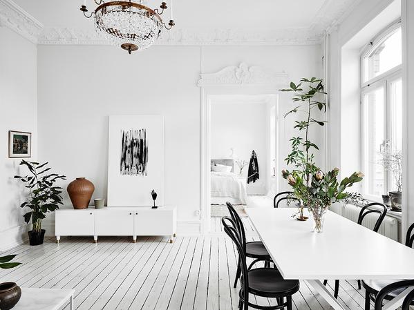 Swedish apartment with Classic Nordic style 