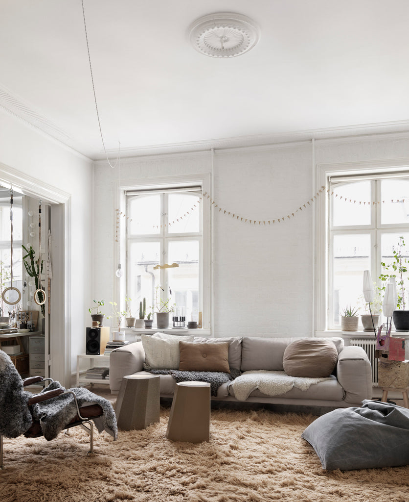 Nina Persson's Eclectic Home in Malmö- living room