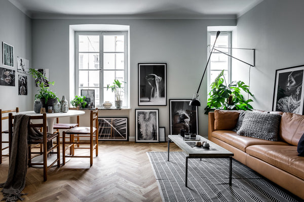 Living area in Stockholm apartment