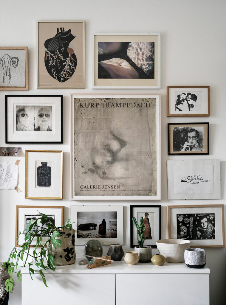 Nina Persson's Eclectic Home in Malmö - gallery wall
