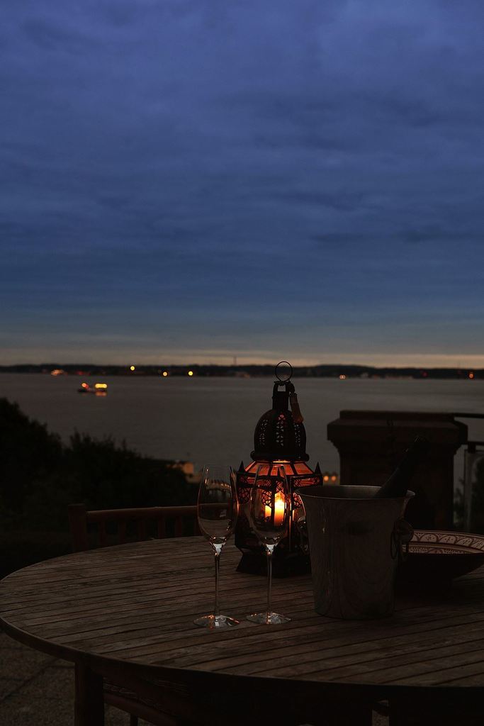 Evening on the terrace in Grand Swedish Home
