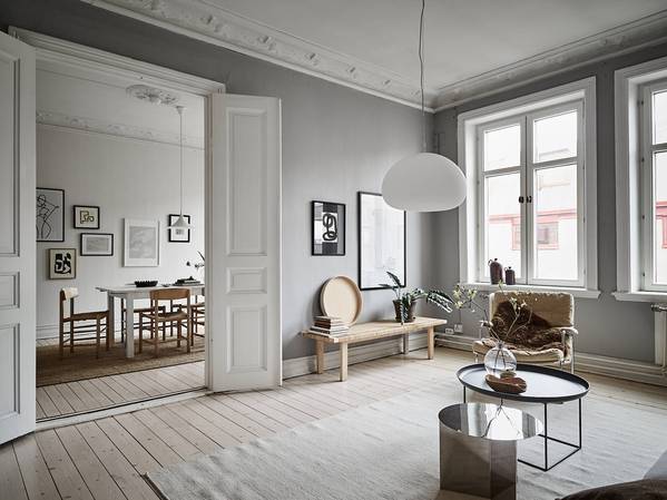 Beautiful Swedish apartment in neutral tones 