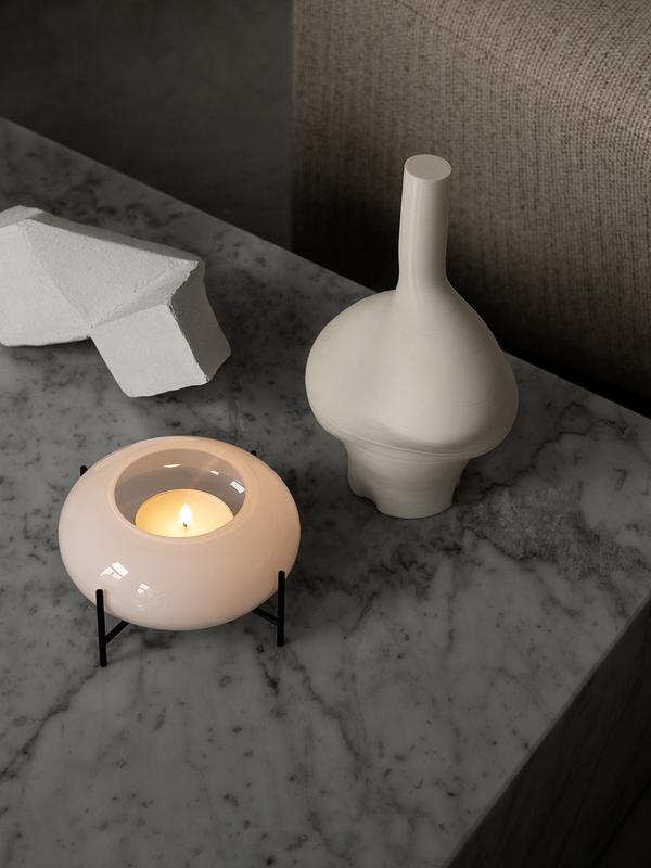 Menu's Echasse Hurricane opal glass 